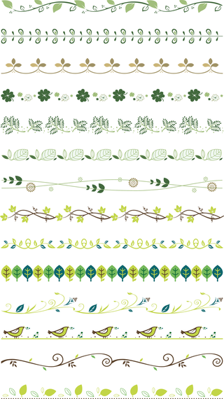 Download Vector Border Decoration Design Elements - Vector download