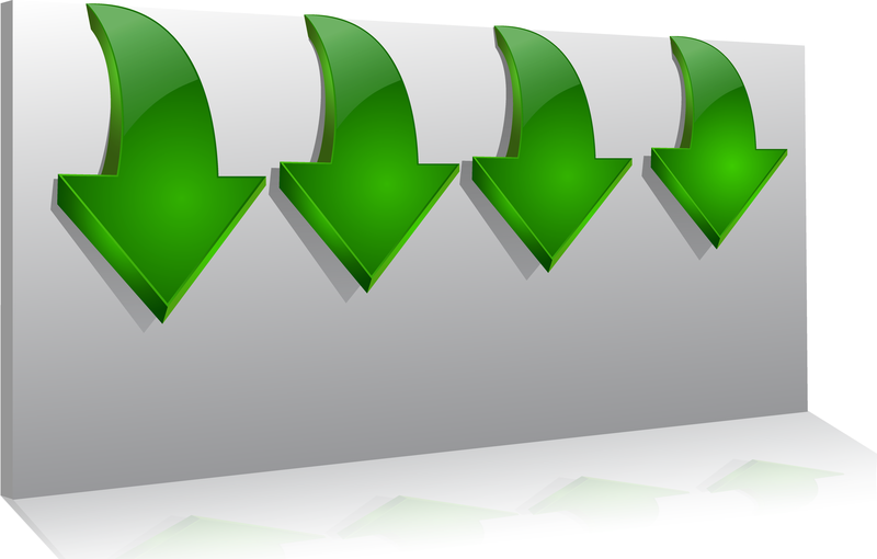 Ordner mit Pfeilenzeiger