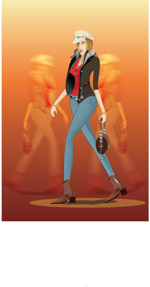 Lady Vector Poster Lady Vector Poster