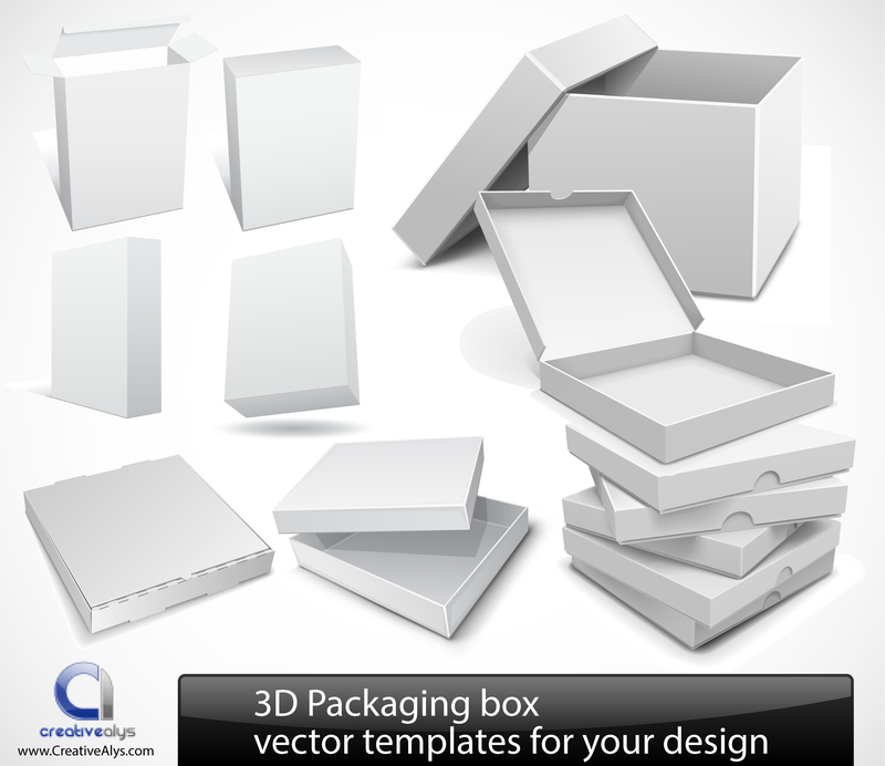 3D-Verpackungsbox-Vorlagen