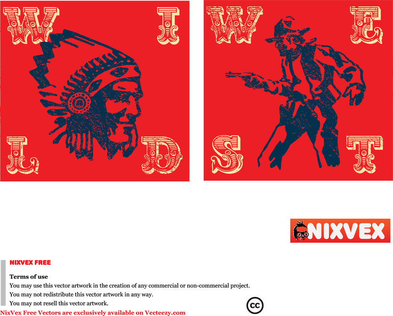 Vector libre de Nixvex Wild West