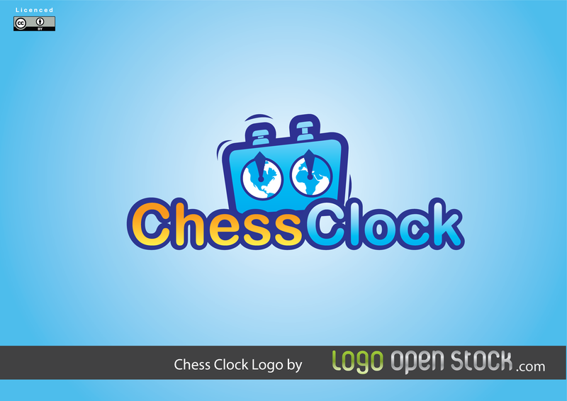 Logotipo do relógio de xadrez