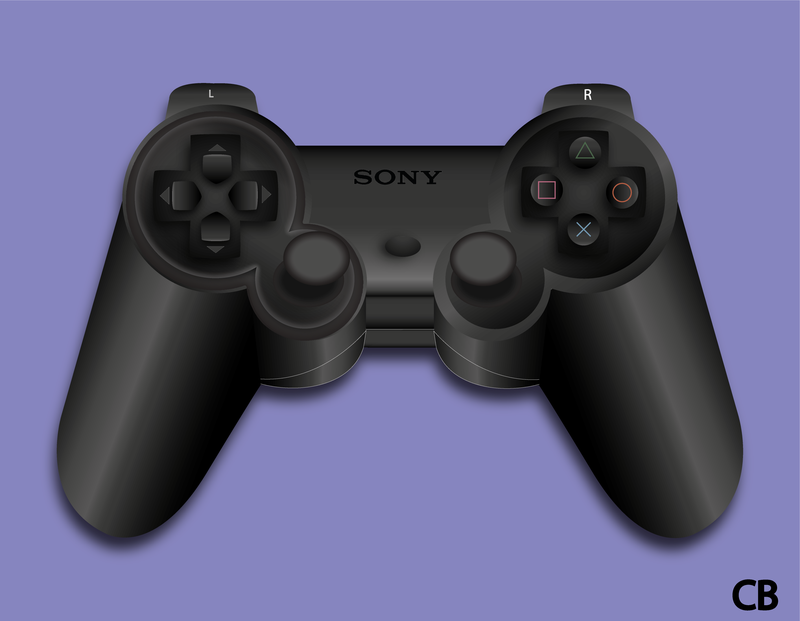 PlayStation Joystick Vektor