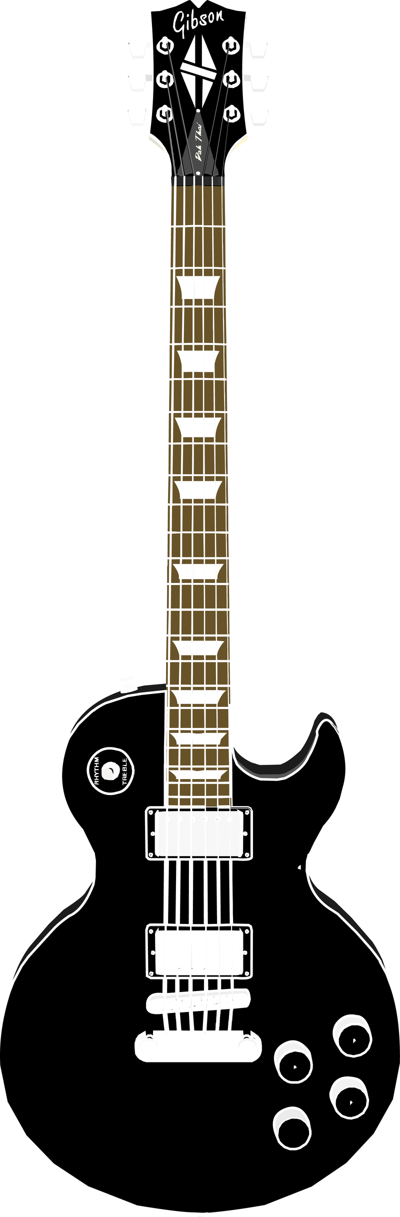 Guitarra Lp Vertical Style