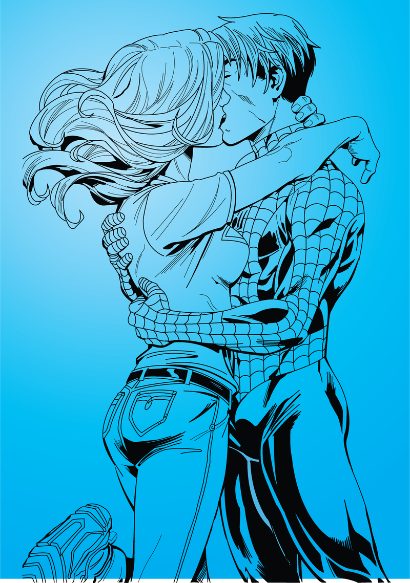 Spider Man und Kitty