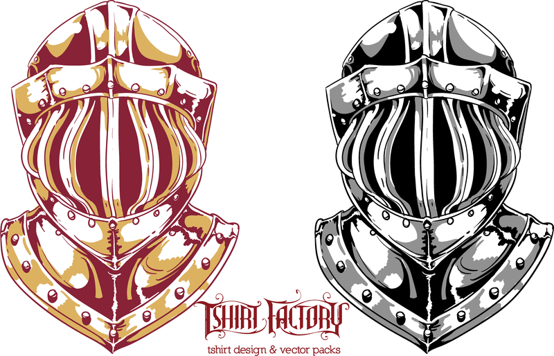 Knight Helmet 2 - Vector download