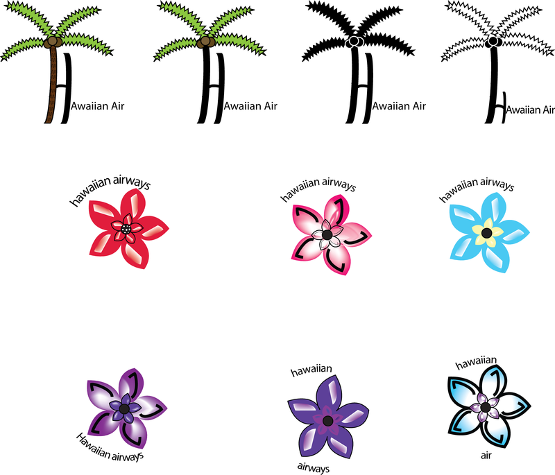 Conjunto de plantas havaianas