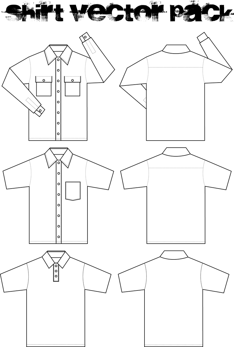 Shirt Vector Pack Vector Download