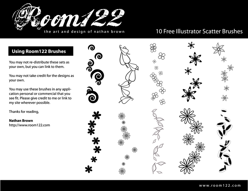 10 pincéis de dispersão ilustradores