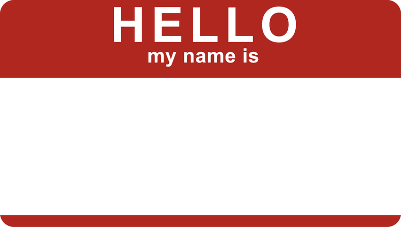 Download Hello My Name Is Sticker - Vector download