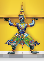 Thailand Statuen Vektormaterial