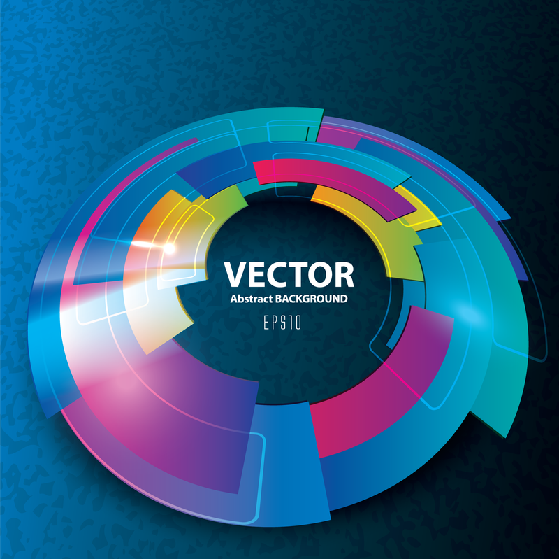 Design Tecnológico Brilhante 01 Vector