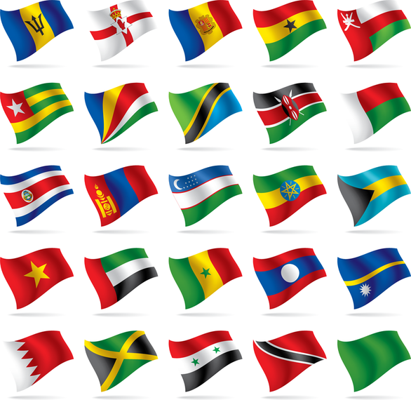 Countries And Regions Flag Flag Vector - Vector download