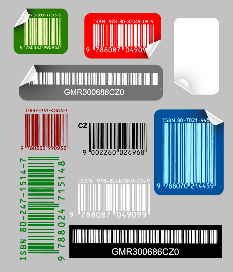 Vector de etiqueta de código de barras