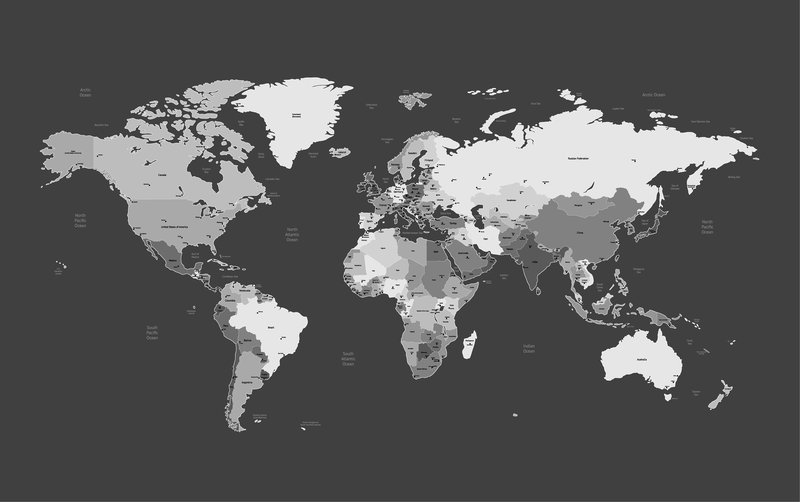 Mapa del mundo 01 Vector Mapa del mundo 01 Vector