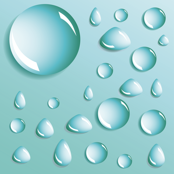 Different Shapes Of Water Droplets Water Droplets Vector Vector download