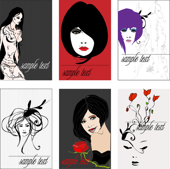 Draft Beauty Trend Line Vector Draft Beauty Trend Line Vector