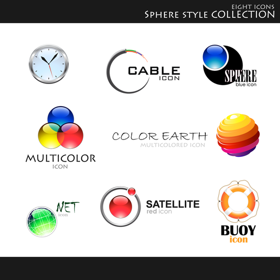 Set Of Vector Graphic Logo Set Of Vector Graphic Logo