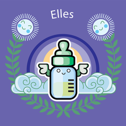 Sujeto Ilustración Vectorial Botella Linda