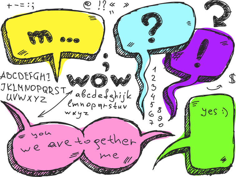 Lovely Handdrawn Dialogue Bubble Vector 3 Lovely Handdrawn Dialogue Bubble Vector 3