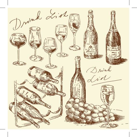 Handdrawn Line Draft Kitchen Food Elements Vector Handdrawn Line Draft Kitchen Food Elements Vector