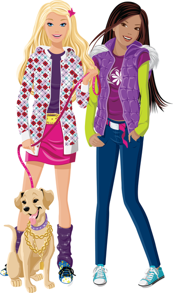 Conjunto De Chica De Moda Vector Conjunto De Chica De Moda Vector
