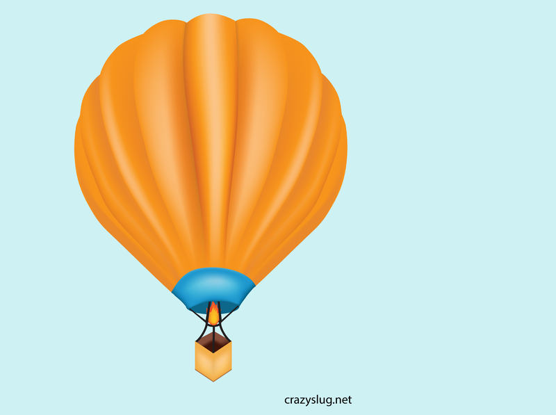 Ilustração de balão de ar quente