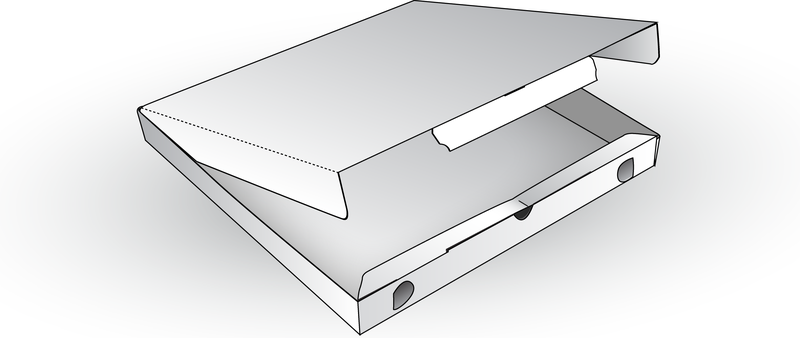 Caja pizza vector
