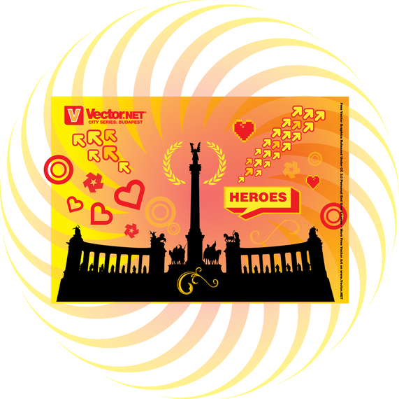 Budapest Heroes Square Silhouette Budapest Heroes Square Silhouette