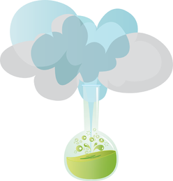 Diseño de icono de fórmula química