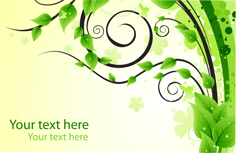 Design With Green Leaves Design With Green Leaves