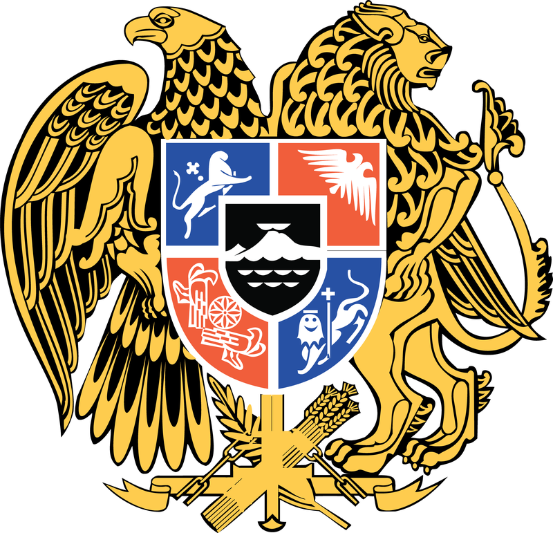 Vector de armería de armenia águila heráldica