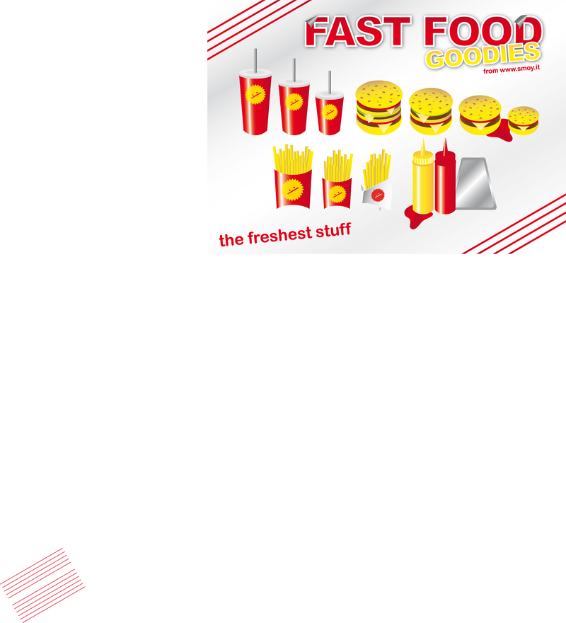Conjunto de fast food