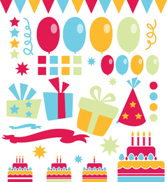 Elemento de design de aniversário