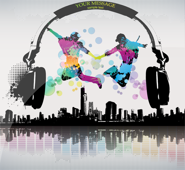 The Trend Of Music City Vector The Trend Of Music City Vector
