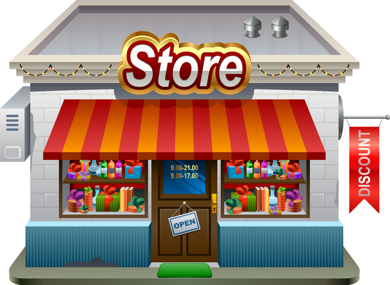 Pequenas Lojas Modelo 01 Vector Baixar Vector