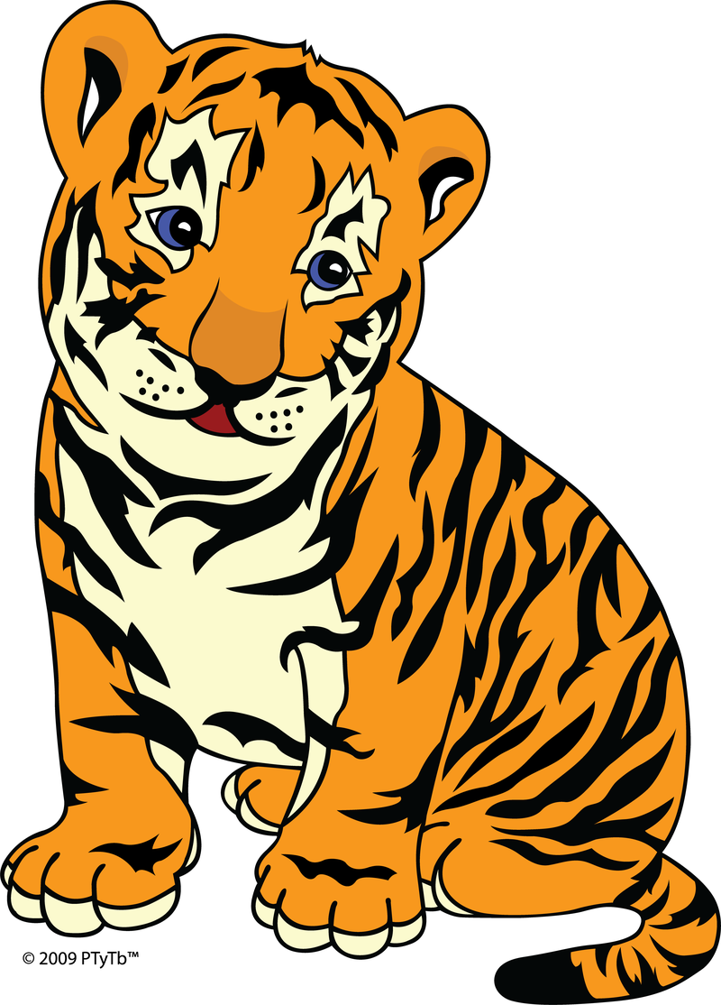 Download Cute Little Tiger Vector - Vector download