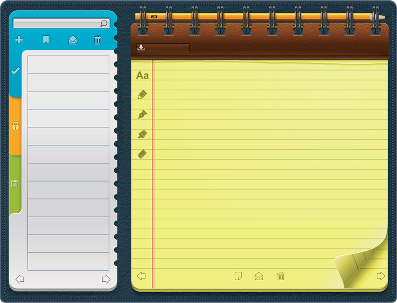 Beautiful Vector 4 Notepad