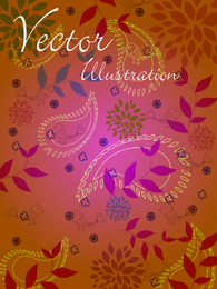 Ilustración vectorial natural Línea Draft 02 Vector
