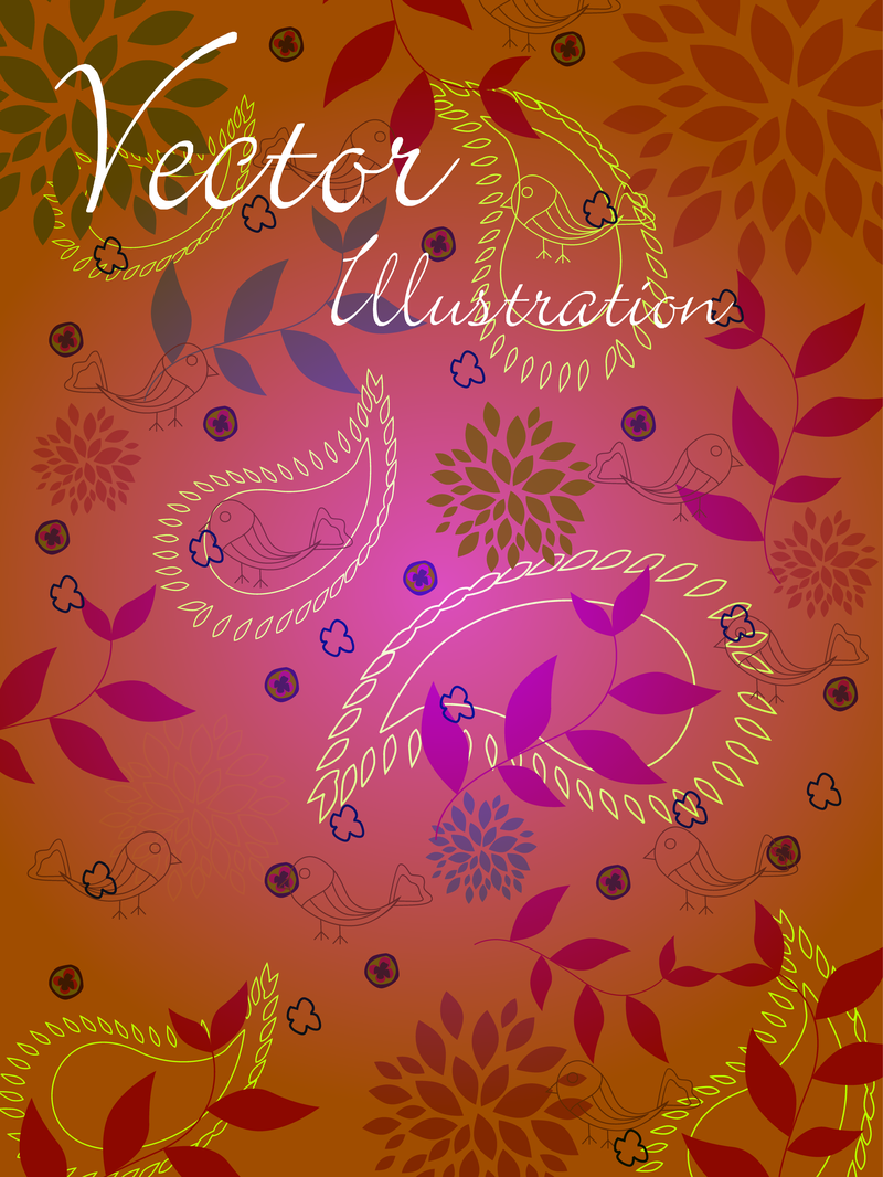 Natürlicher Vektor Illustration Line Draft 02 Vector