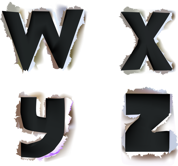 Letter Paper Tearing Effect Vector Letter Paper Tearing Effect Vector