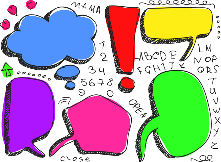 Lovely Handdrawn Dialogue Bubble Vector 1 Lovely Handdrawn Dialogue Bubble Vector 1