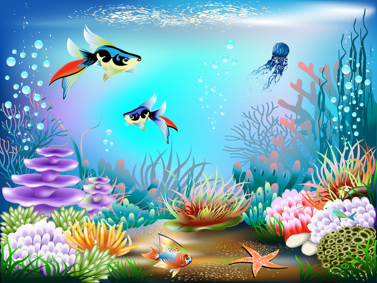 Magnificent Underwater World 02 Vector Magnificent Underwater World 02 Vector
