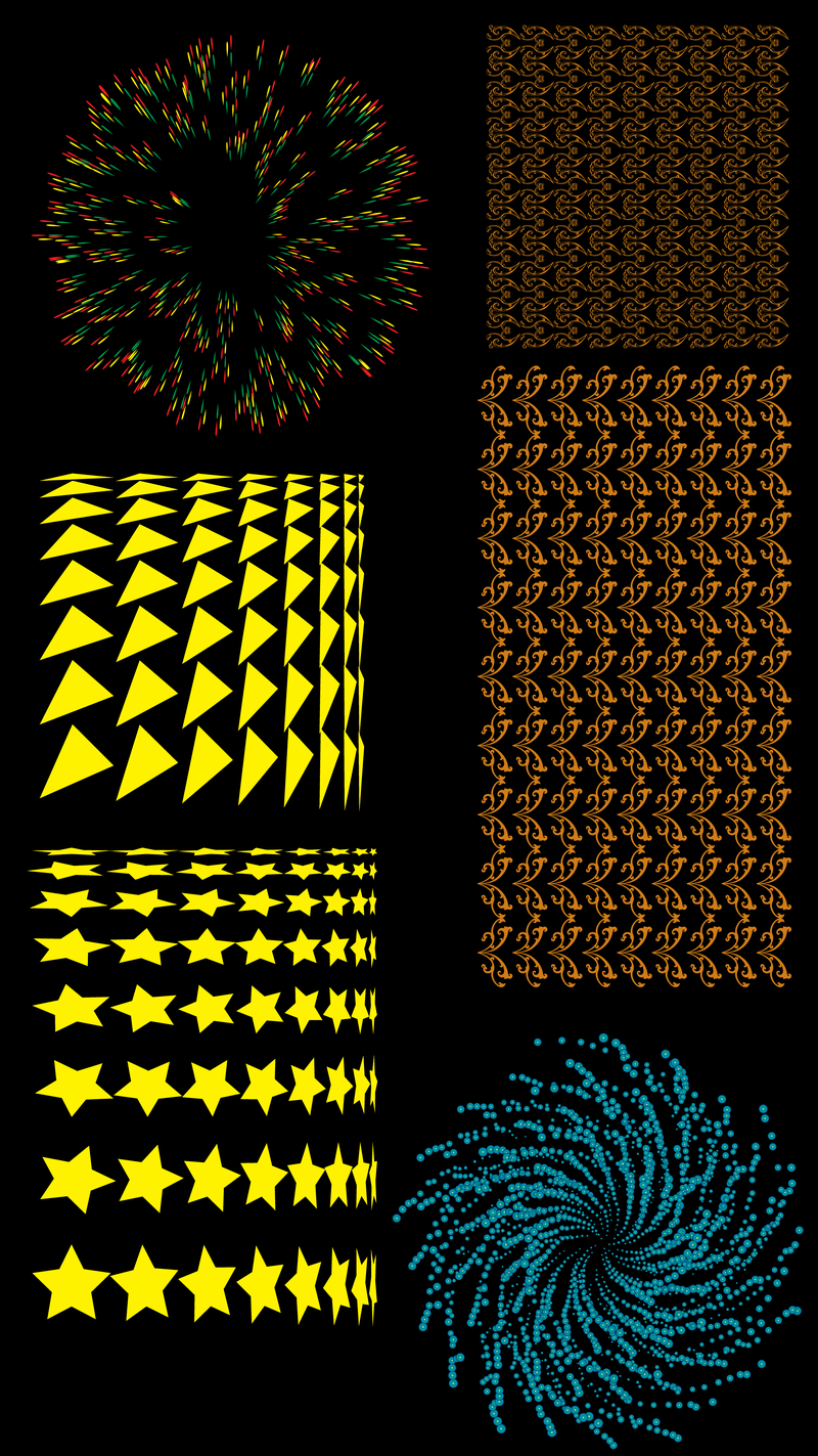 Conjunto de diseño de matriz colorida
