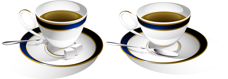 Clip-Art de um par de xícara de café
