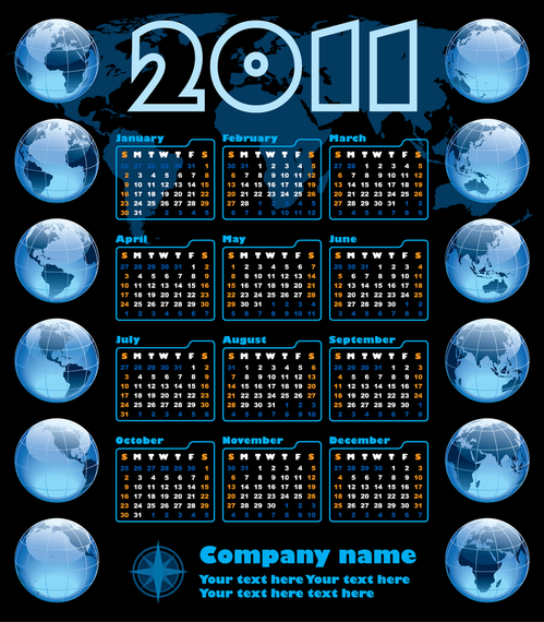 Calendar Year Of The Rabbit 2011 Vector Calendar Year Of The Rabbit 2011 Vector