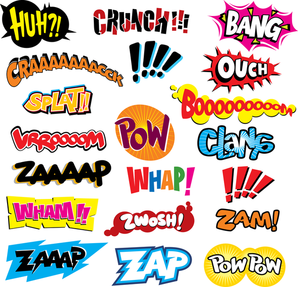 Comics Word Vector Comics Word Vector