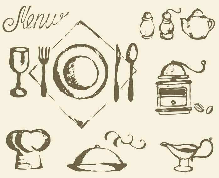 Western Utensils Vector Western Utensils Vector