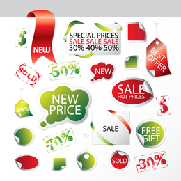 Vector de etiqueta de promoción de ventas