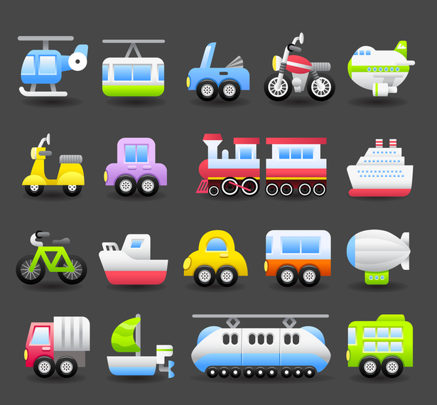 1 Vector Cute Transport 1 Vector Cute Transport
